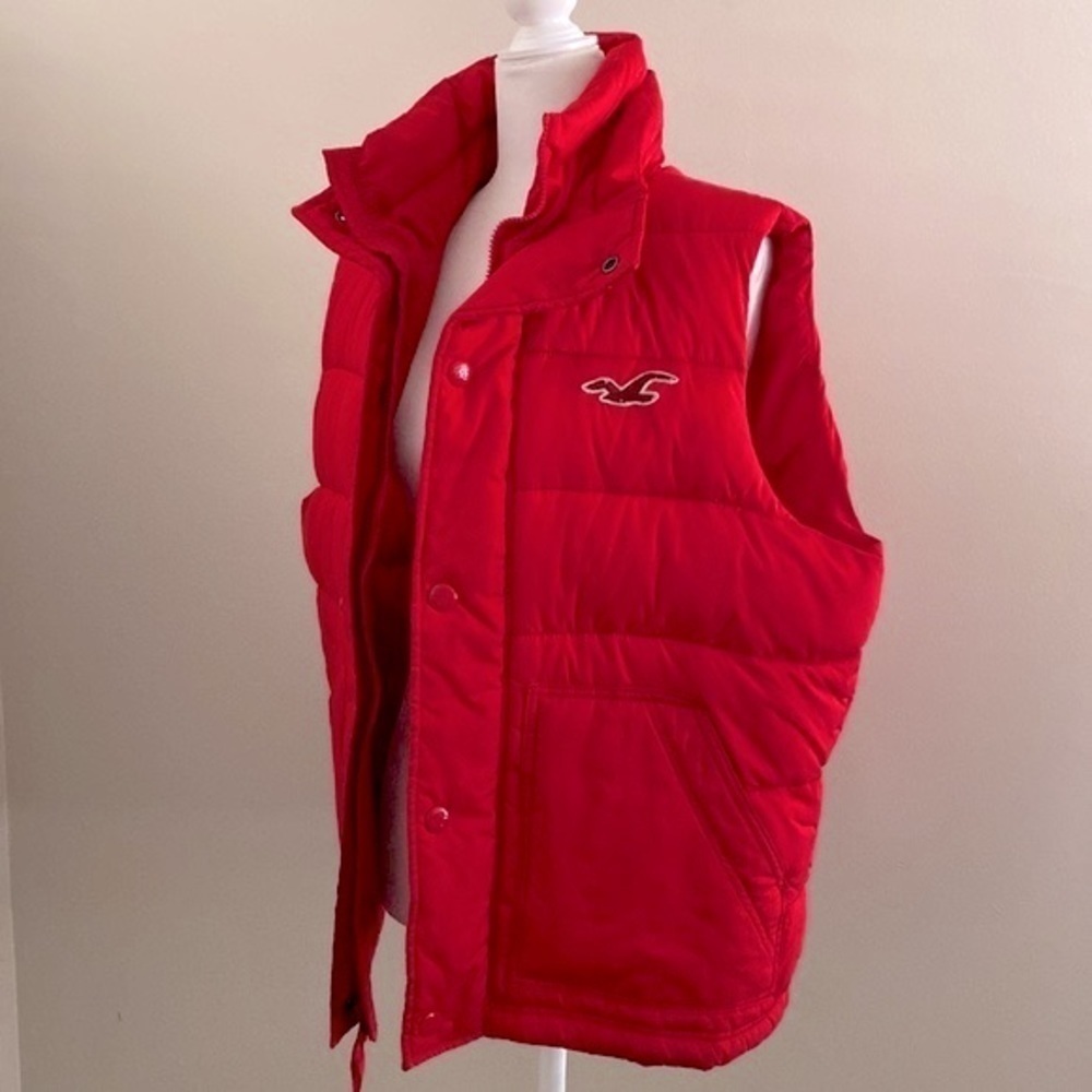 Hollister Y2K vintage red puffer vest - Picture 2 of 9